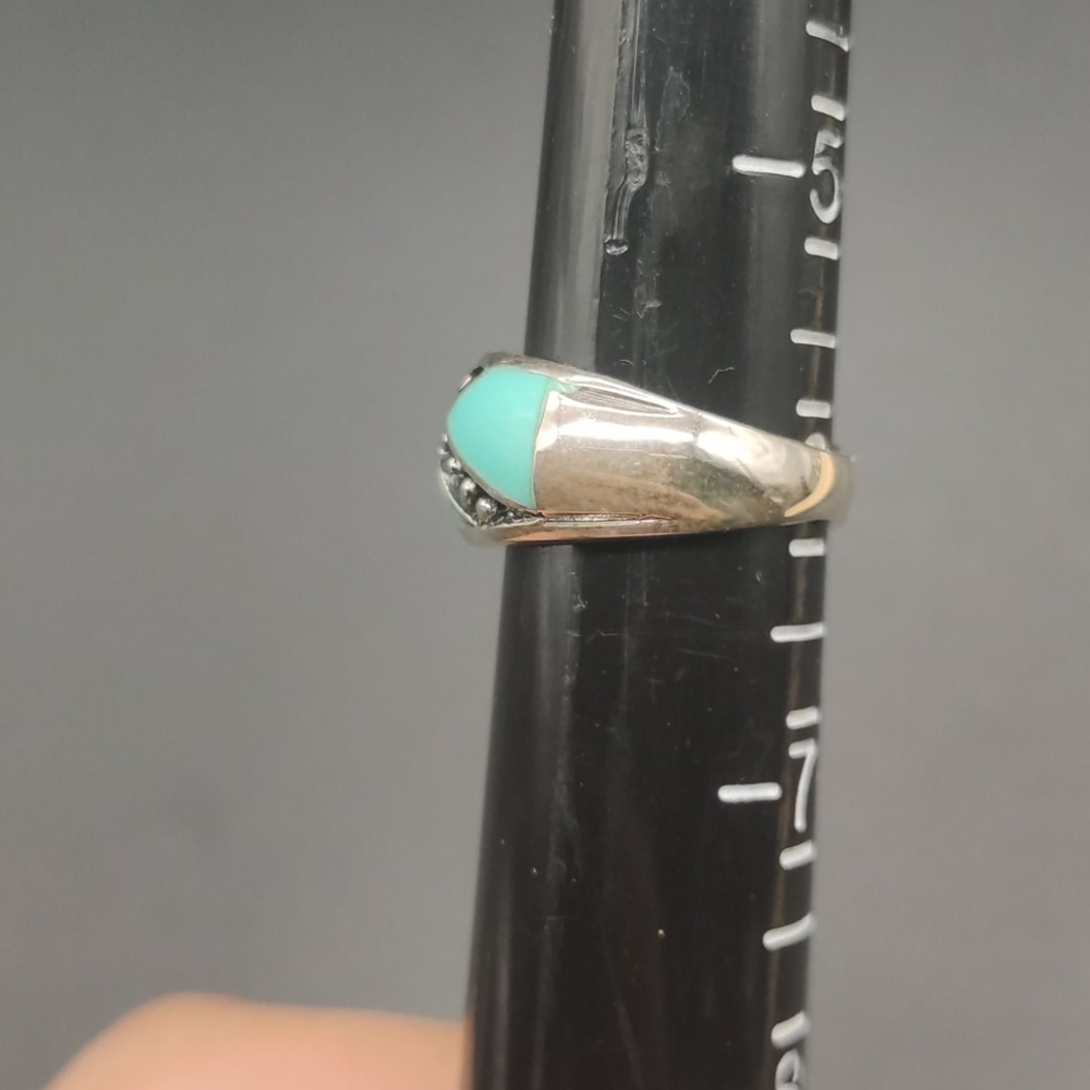 Turquoise Silver Ring - Picture 8 of 8